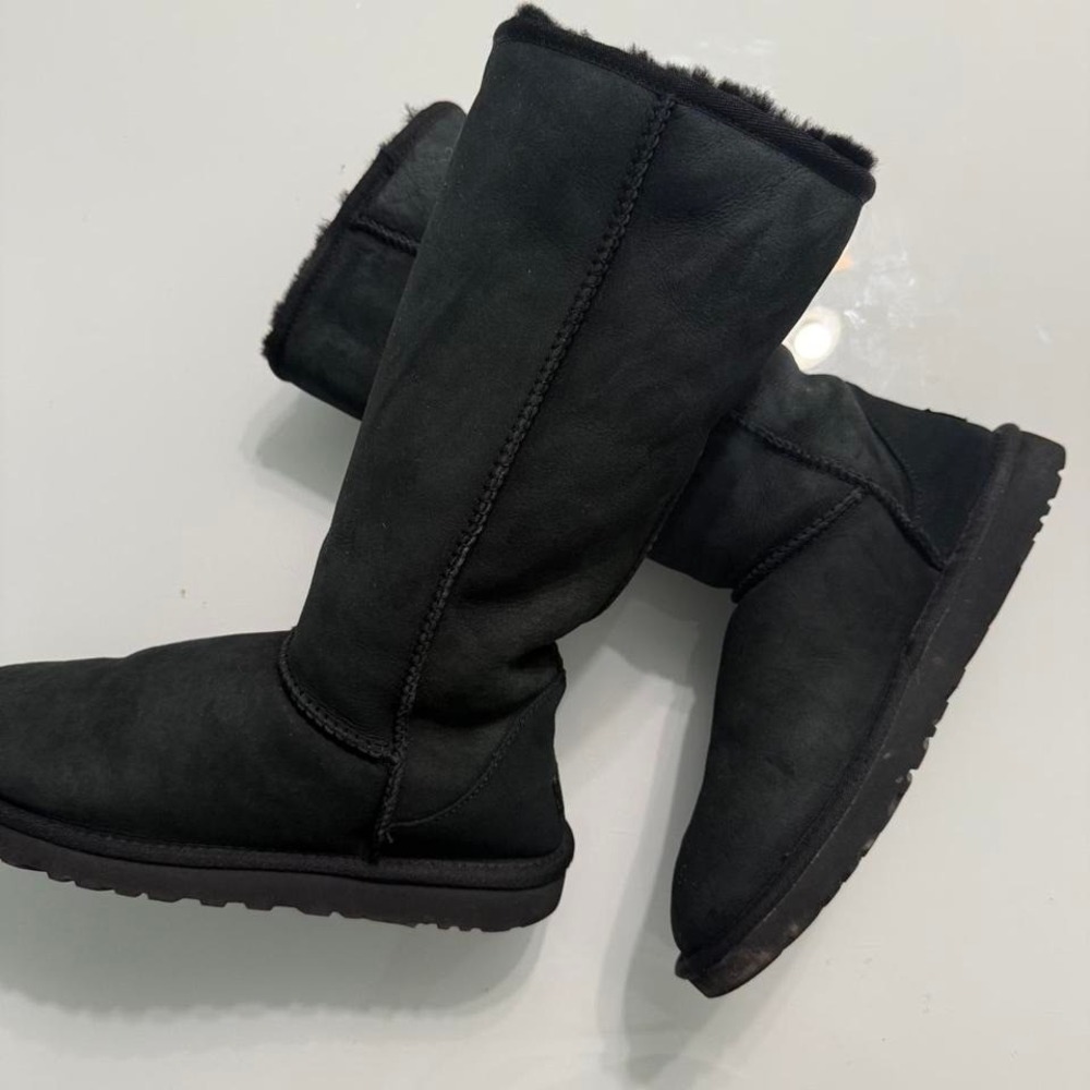 Black UGG Classic Tall Sheepskin Boots
